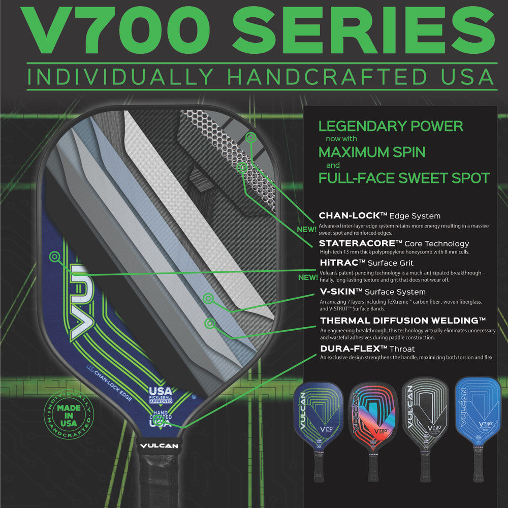 Vulcan V710HT MAX Pickleball Paddle | Pickleball Sports Classic