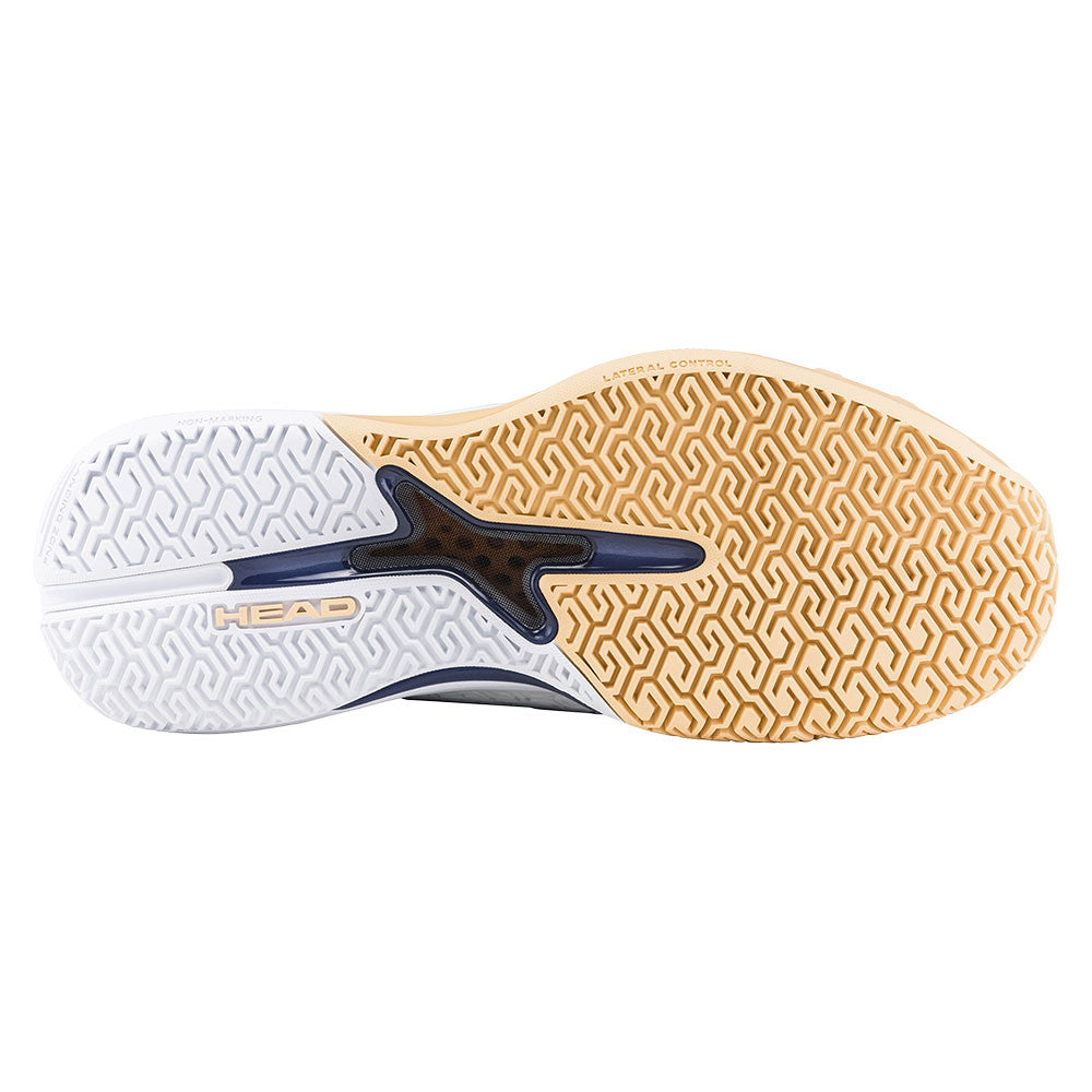 HEAD Revolt Pro 5.0 Court Shoe - White/Apricot | Pickleball Sports Great Value
