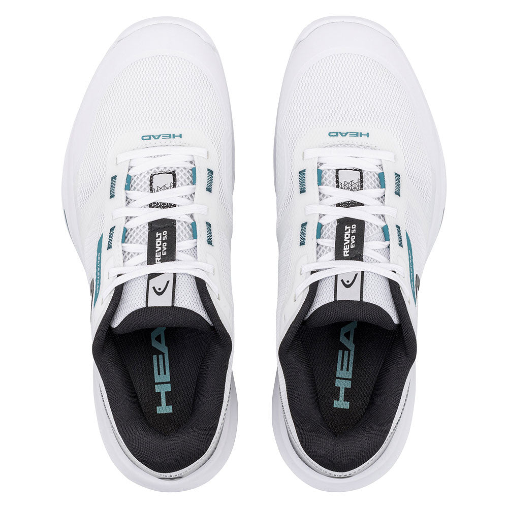 HEAD Revolt Evo 5.0 Court Shoe - White/Black | Pickleball Sports Classic