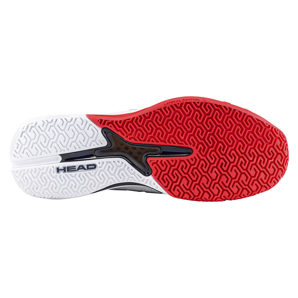 HEAD Revolt Pro 5.0 Court Shoe - White/Navy/Red | Pickleball Sports Latest