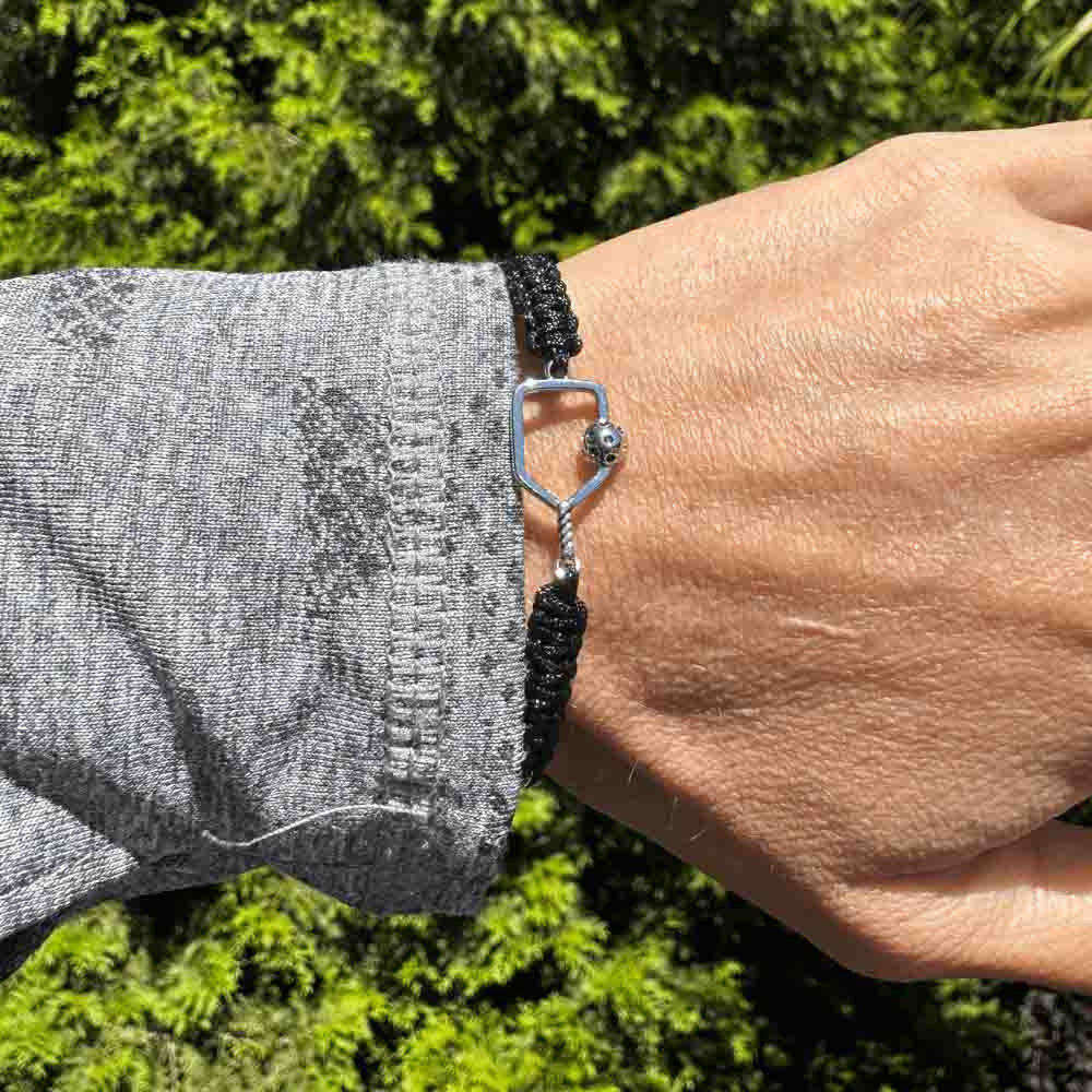 Born to Rally Pickleball Paddle Adjustable Rope Bracelet | Pickleball Sports Everyday