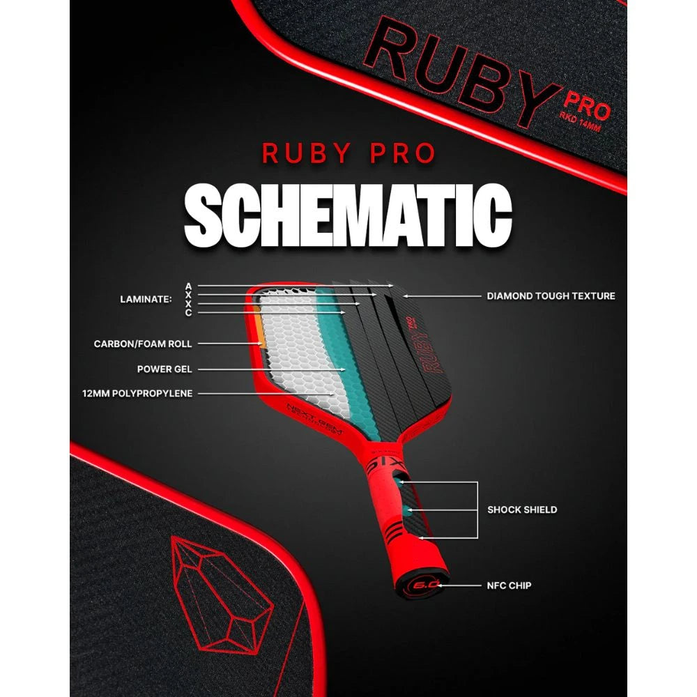 Six Zero Ruby Pro Pickleball Paddle | Pickleball Sports Classic