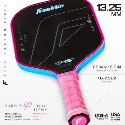 Franklin C45 Parris Todd 13.25mm Pickleball Paddle | Pickleball Sports Value