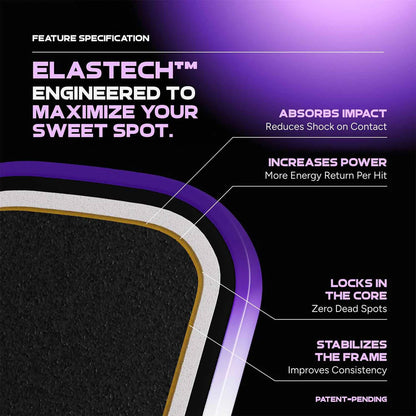 FRIDAY Aura Pro Elongated Pickleball Paddle | Pickleball Sports Great Value