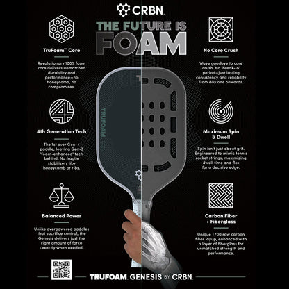 CRBN 1 TruFoam Genesis Pickleball Paddle | Pickleball Sports Latest