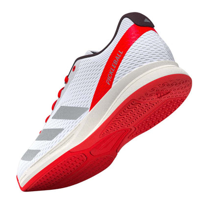 adidas White/Silver/Red Courtflash  Pickleball Shoe | Pickleball Sports Customer Favorite