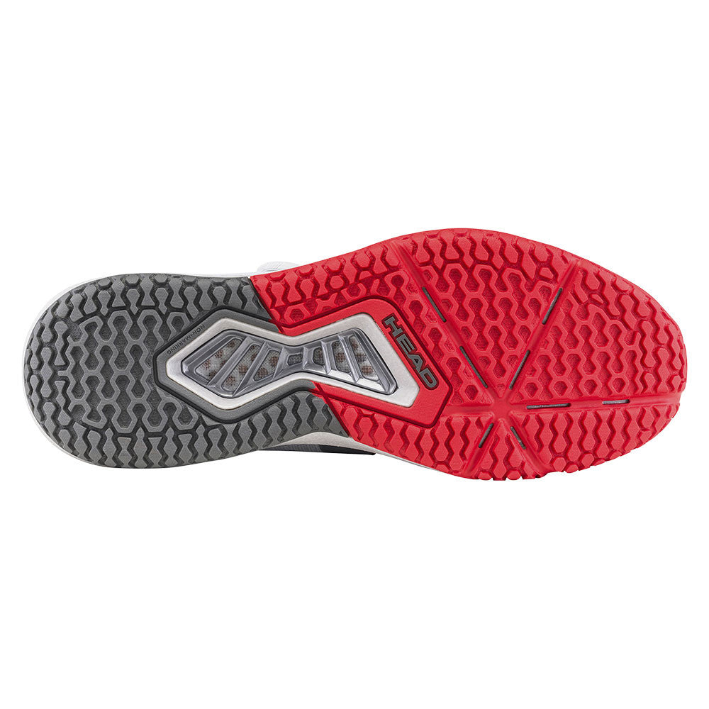 HEAD Motion Pro BOA Pickleball Shoe, Light Grey/Red | Pickleball Sports Essential