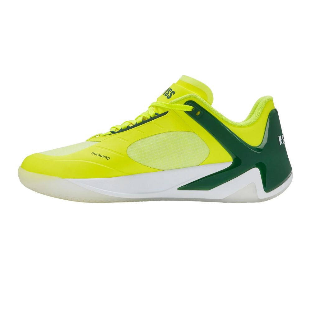 K-Swiss K-Frame Pickleball Shoe - Neon Lime/Eden/White | Pickleball Sports Value
