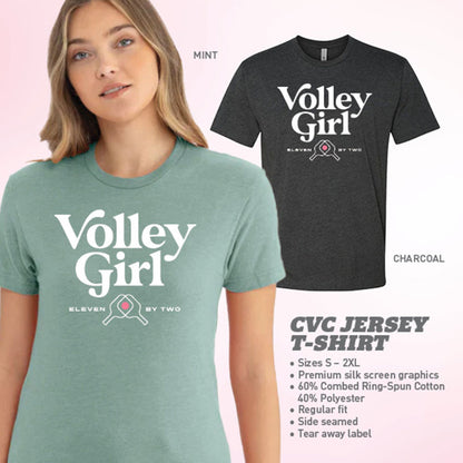ZER002 Volley Girl T-Shirt - Unisex | Pickleball Sports Trusted