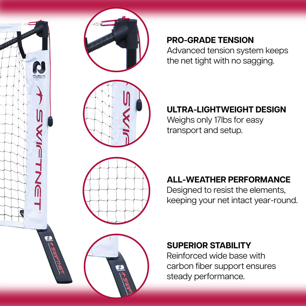 SwiftNet 2.1 Portable Pickleball Net | Pickleball Sports Value