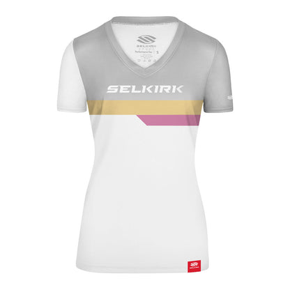 Selkirk Legacy Line Short Sleeve V-Neck Shirt | Pickleball Sports Top Pick