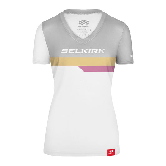 Selkirk Legacy Line Short Sleeve V-Neck Shirt | Pickleball Sports Top Pick