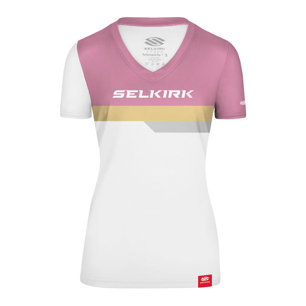 Selkirk Legacy Line Short Sleeve V-Neck Shirt | Pickleball Sports Top Pick