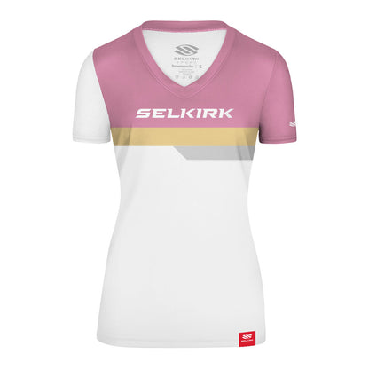 Selkirk Legacy Line Short Sleeve V-Neck Shirt | Pickleball Sports Top Pick