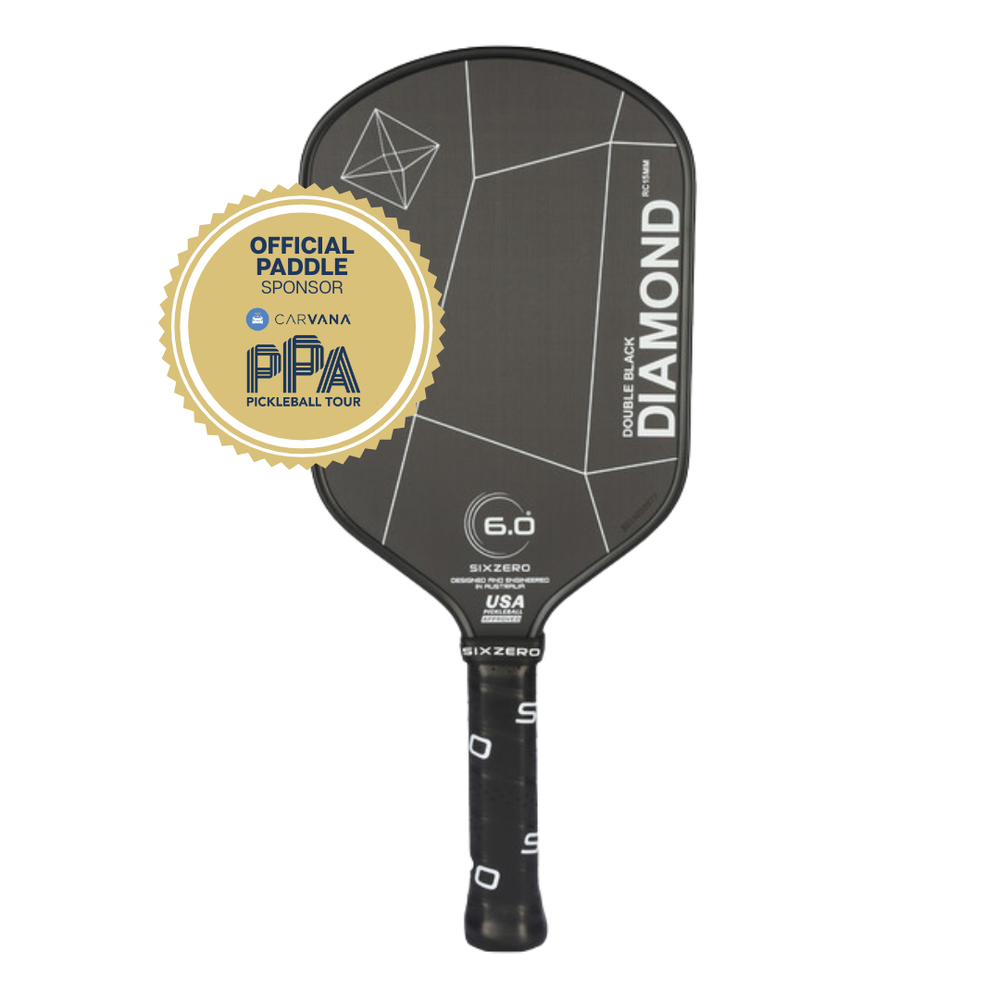 Six Zero Double Black Diamond Elongated Pickleball Paddle | Pickleball Sports Great Value