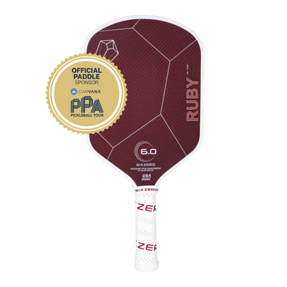 Six Zero Ruby 16mm Pickleball Paddle | Pickleball Sports Latest
