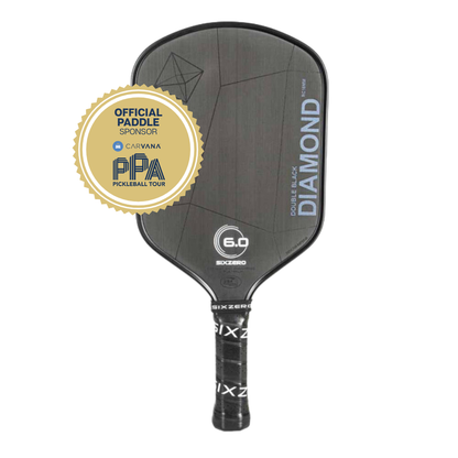Six Zero Double Black Diamond Control 16mm Paddle | Pickleball Sports Quality