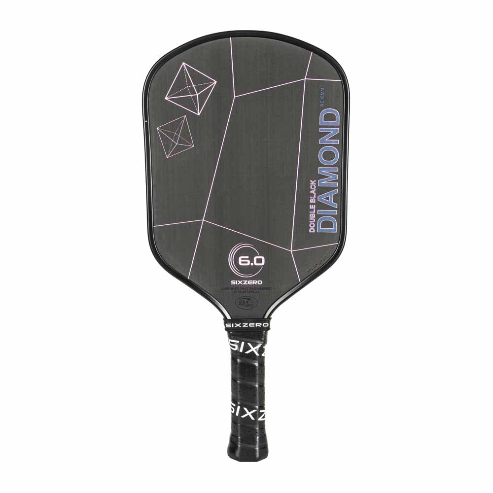 Six Zero Double Black Diamond Control 16mm Paddle | Pickleball Sports Quality