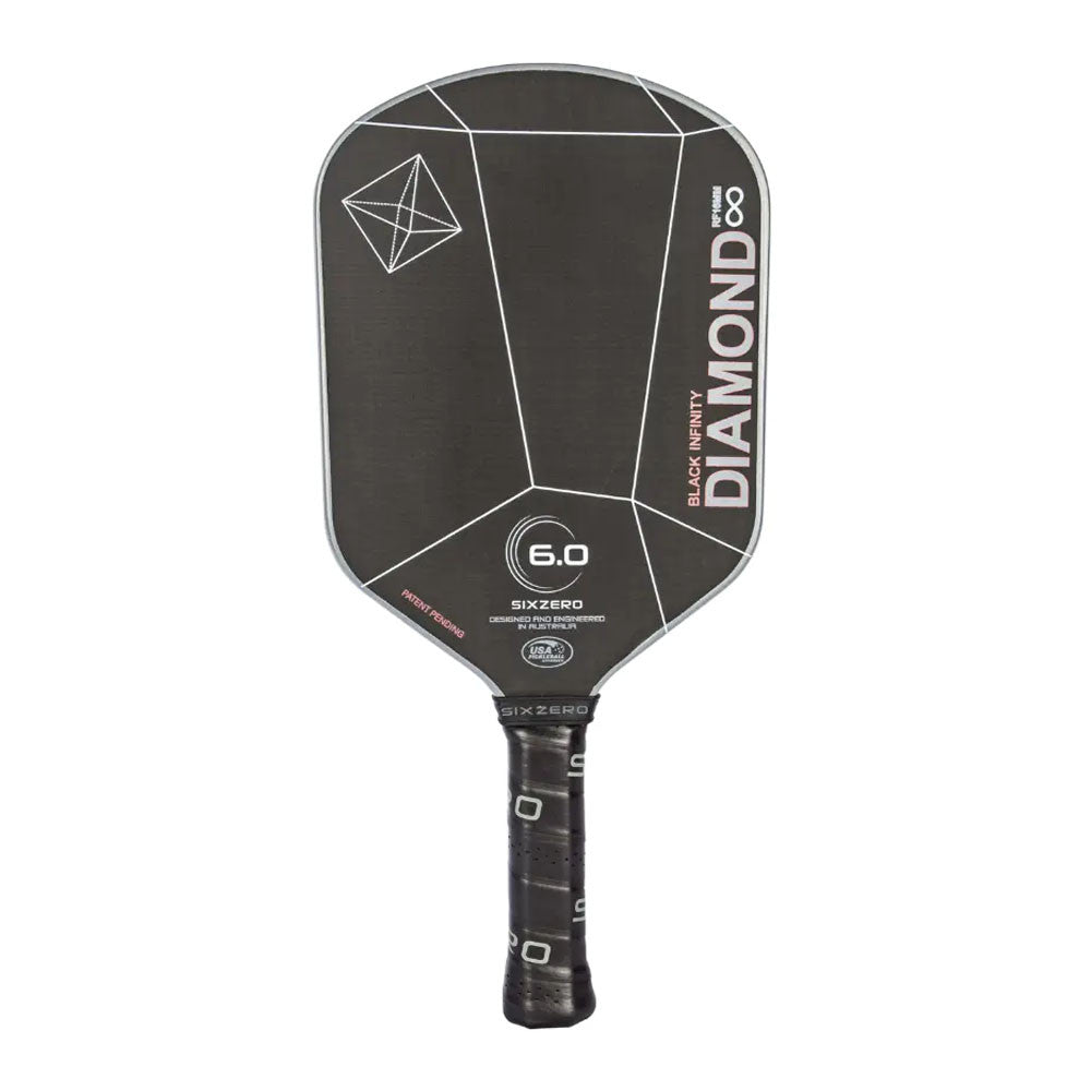 Six Zero Infinity Edgeless Black Diamond Power Pickleball Paddle | Pickleball Sports Customer Favorite