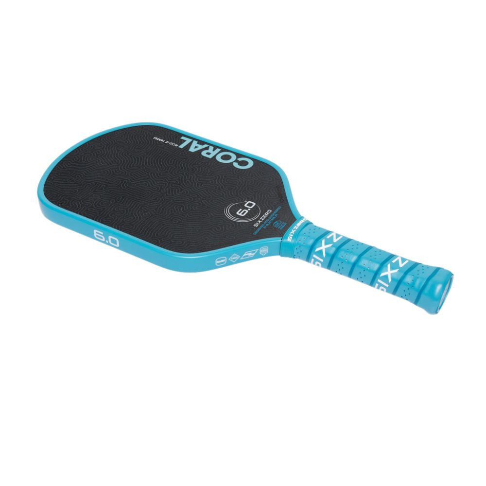 Six Zero Coral 16mm Elongated Pickleball Paddle | Pickleball Sports Essential