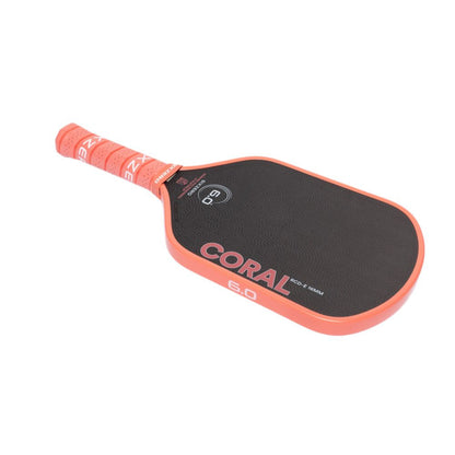Six Zero Coral 16mm Elongated Pickleball Paddle | Pickleball Sports Essential