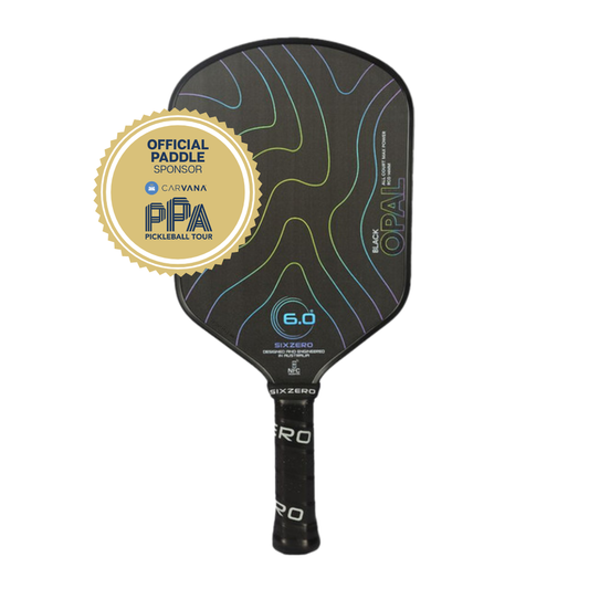 Six Zero Black Opal Pickleball Paddle | Pickleball Sports Value