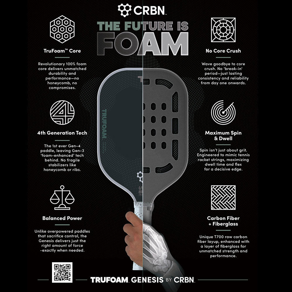 CRBN 2 TruFoam Genesis Pickleball Paddle | Pickleball Sports Customer Favorite
