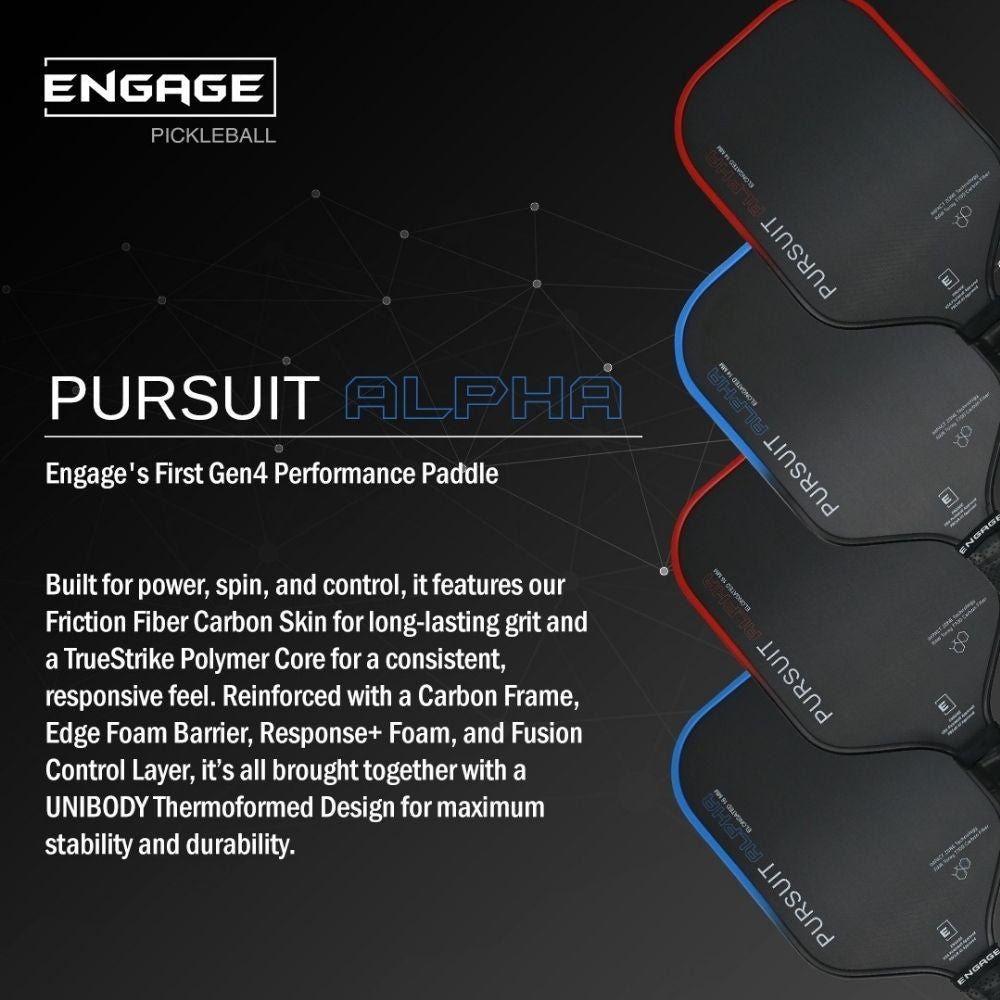 Engage Pursuit Alpha 14mm Pickleball Paddle | Pickleball Sports Customer Favorite