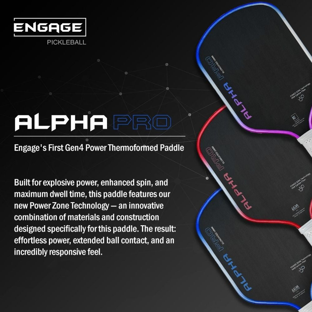 Engage Pursuit Alpha Pro 14mm Pickleball Paddle | Pickleball Sports Top Pick