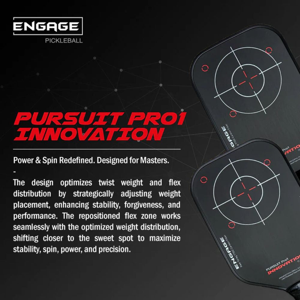 Engage Pursuit Pro1 Innovation 15.2mm Pickleball Paddle | Pickleball Sports Essential