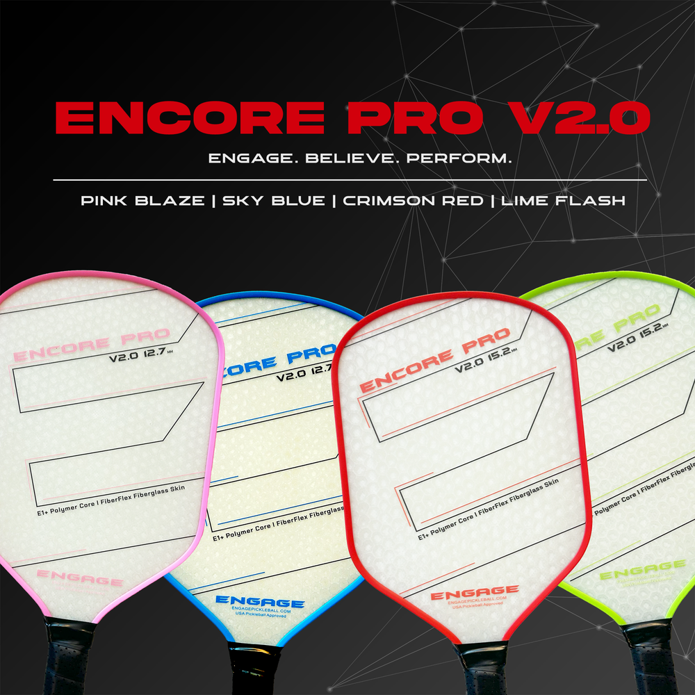 Engage Encore Pro V2.0 12.7mm Pickleball Paddle | Pickleball Sports Great Value