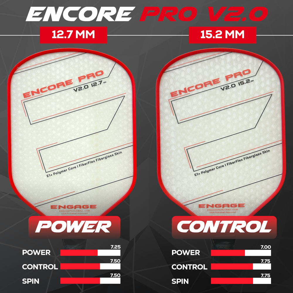 Engage Encore Pro V2.0 15.2mm Pickleball Paddle | Pickleball Sports Latest