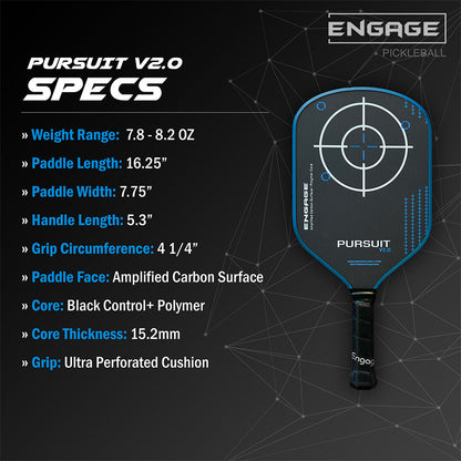 Engage Pursuit V2.0 Pickleball Paddle | Pickleball Sports Trusted