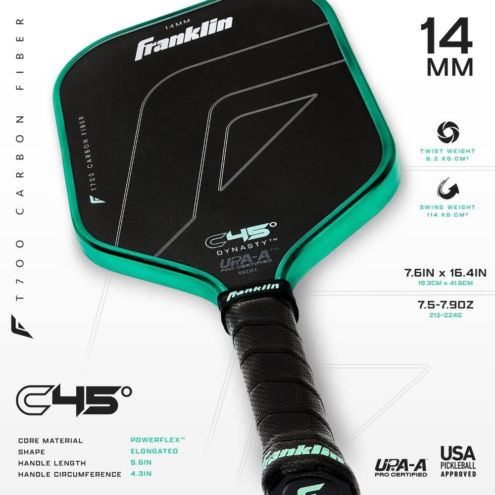 Franklin C45 Dynasty 14mm Pickleball Paddle | Pickleball Sports Essential