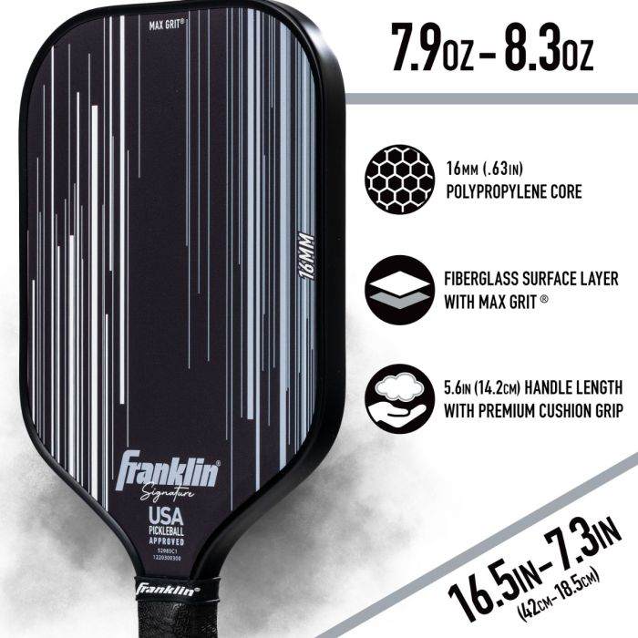 Franklin Sports Signature Series 16mm Pickleball Paddle | Pickleball Sports Everyday