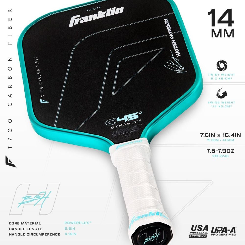 Franklin C45 Hayden Patriquin 14mm Pickleball Paddle | Pickleball Sports Latest