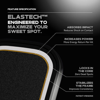 FRIDAY Aura Elongated Pickleball Paddle | Pickleball Sports Quality