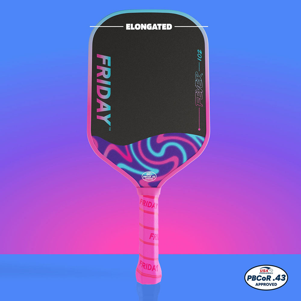 FRIDAY Fever 102 Elongated Pickleball Paddle | Pickleball Sports Trusted
