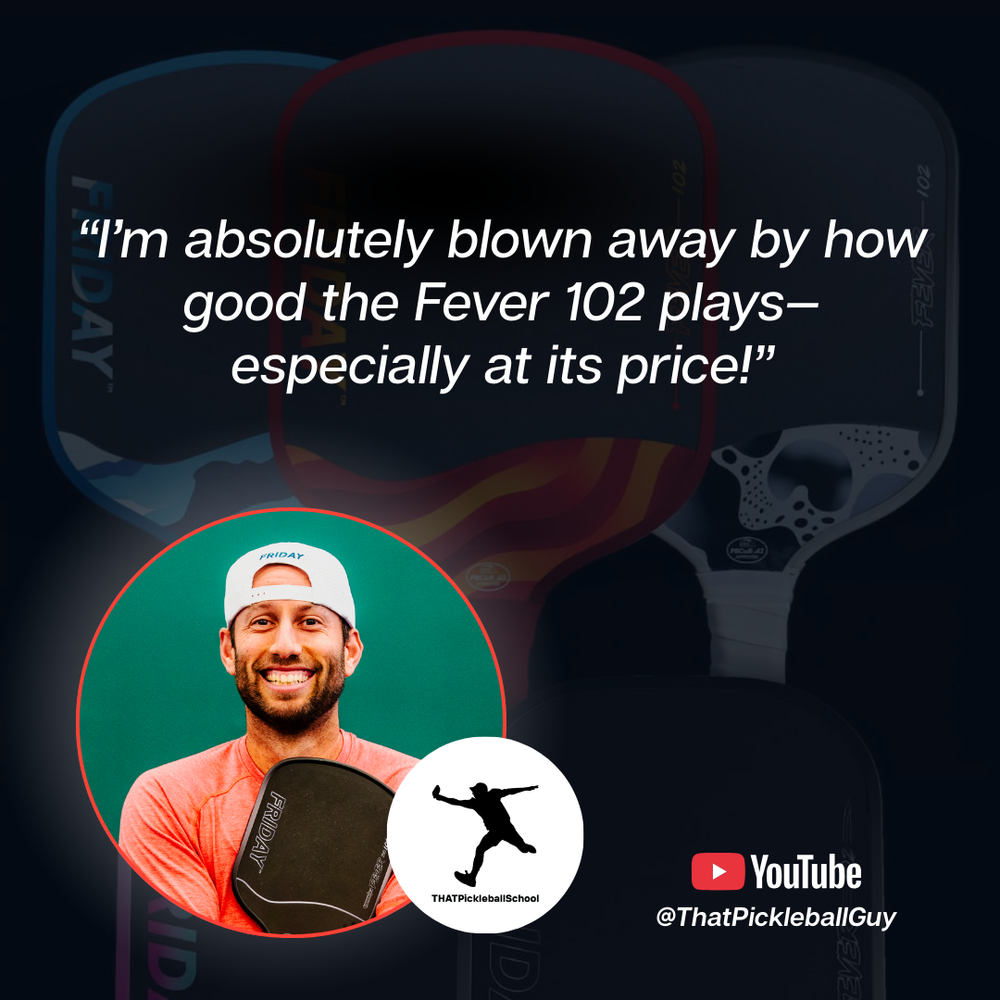 FRIDAY Fever 102 Widebody Pickleball Paddle | Pickleball Sports Customer Favorite