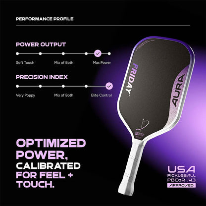 FRIDAY Aura Widebody Pickleball Paddle | Pickleball Sports Everyday
