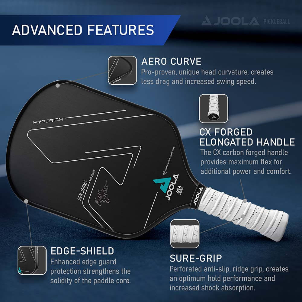 JOOLA Ben Johns Hyperion CFS 16 Graphite Paddle | Pickleball Sports Value