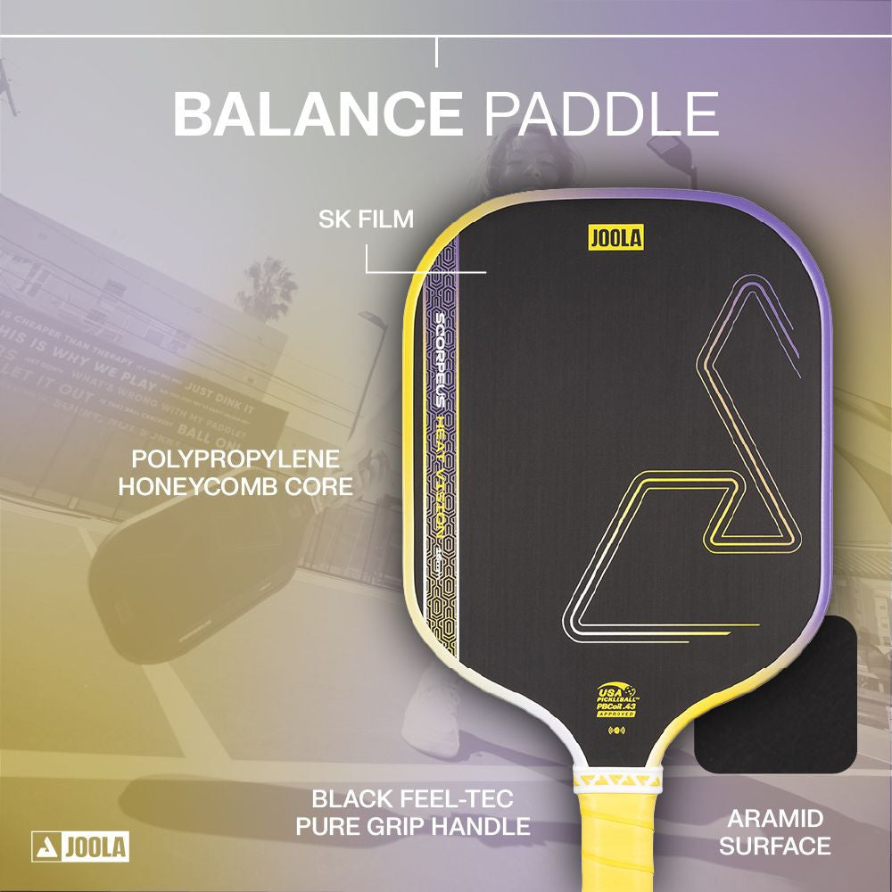 JOOLA Scorpeus Heat Vision 16mm Pickleball Paddle | Pickleball Sports Customer Favorite