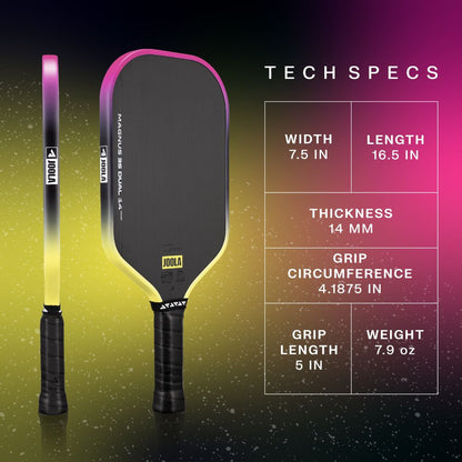 JOOLA Magnus Pro 3S Dual 14mm Pickleball Paddle | Pickleball Sports Everyday