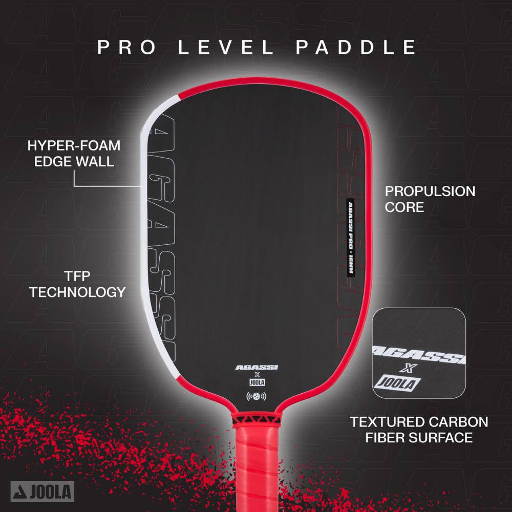 JOOLA Andre Agassi Pro 16mm Pickleball Paddle | Pickleball Sports Value