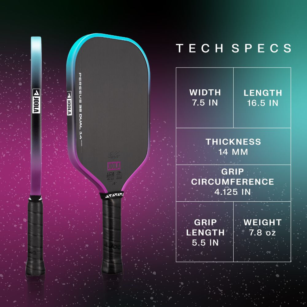 JOOLA Perseus Pro 3S Dual 14mm Pickleball Paddle | Pickleball Sports Customer Favorite