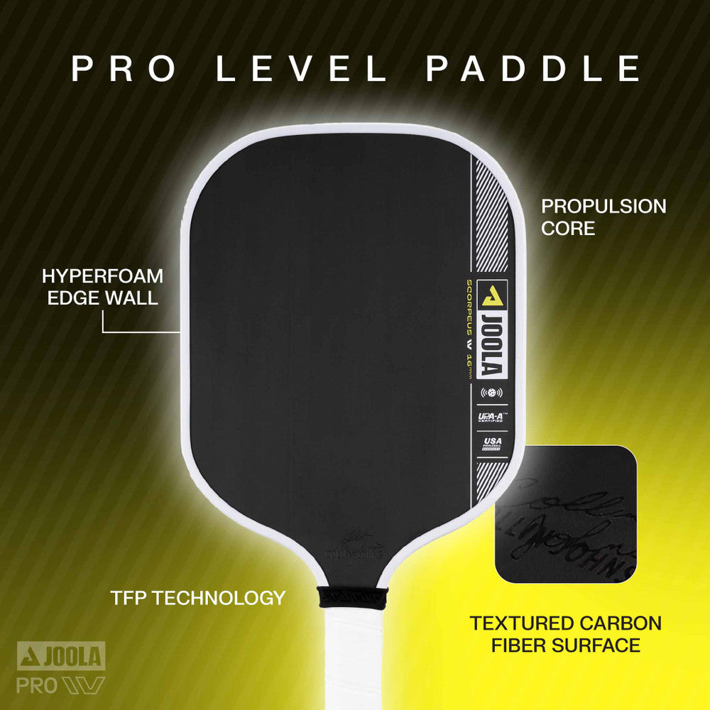 JOOLA Collin Johns Scorpeus Pro IV 16mm Pickleball Paddle | Pickleball Sports Classic