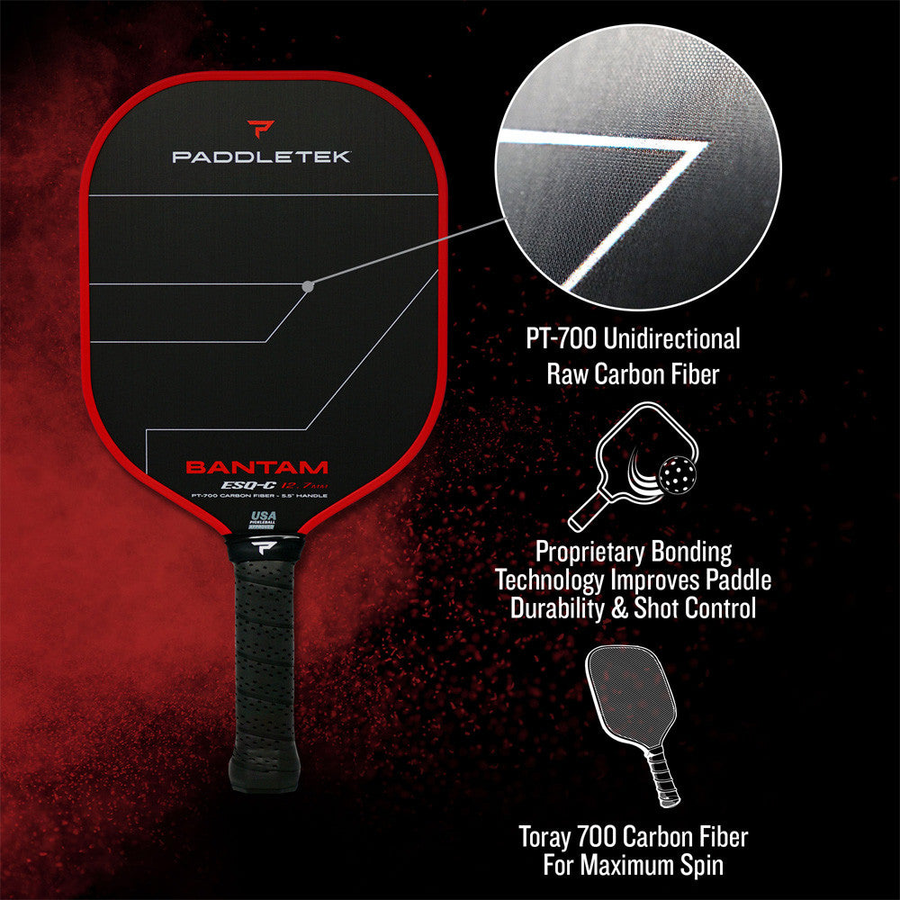 Paddletek Bantam ESQ-C 12.7mm Pickleball Paddle | Pickleball Sports Latest