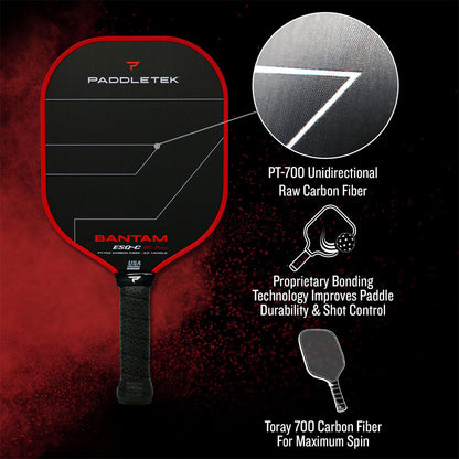 Paddletek Bantam ESQ-C 12.7mm Pickleball Paddle | Pickleball Sports Latest