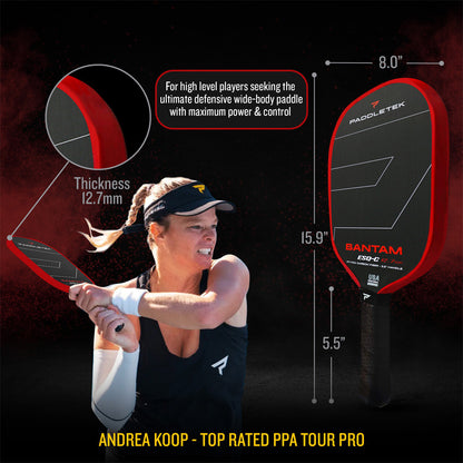 Paddletek Bantam ESQ-C 12.7mm Pickleball Paddle | Pickleball Sports Latest