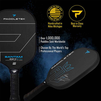 Paddletek Bantam ALW-C Anna Leigh Waters Carbon 12.7mm Paddle | Pickleball Sports Customer Favorite